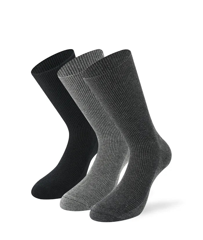 3 Venen Socken in Grau und Schwarz