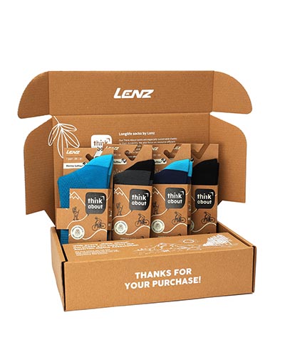 Think About Merino Outdoor 1 Box blue - Lenz Products