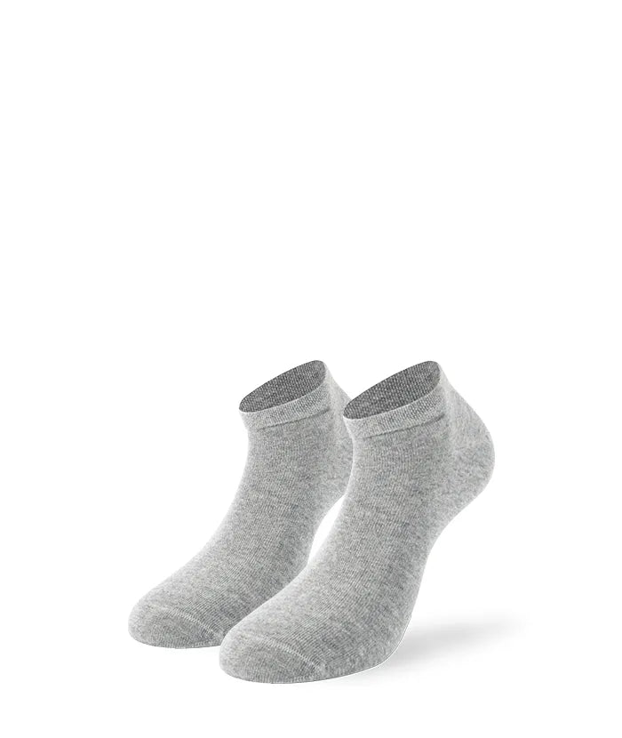 2 Paar graue Bambus Sneaker Socken