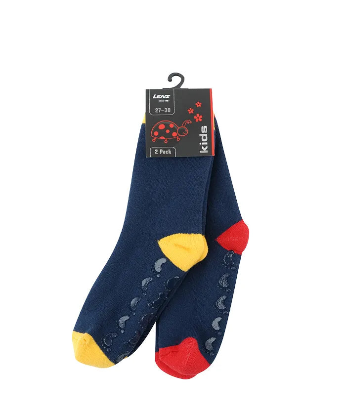 Lot De 6 Paires Chaussettes Enfant LEON D'ORO - Coton Chaud, Fabriqué En Italie - Pour École, Loisirs