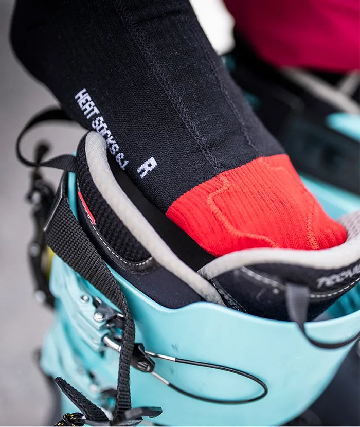 Heat socks 6.1 toe cap merino compression | Lenz heated socks