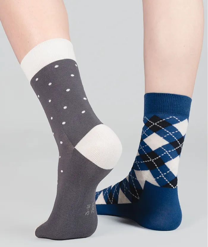 Soft Touch Damen Socken – Punkte Grau