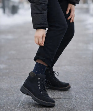 Soft Touch Damen Socken – Punkte Braun