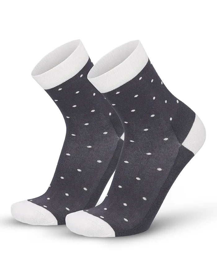 Soft Touch chaussettes femme – pois, gris
