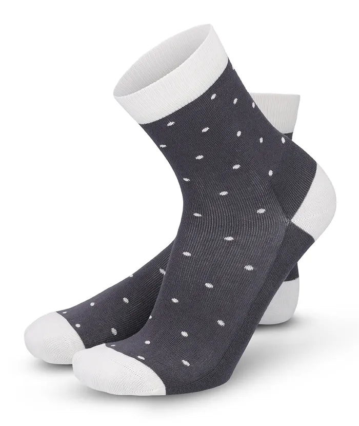Soft Touch Damen Socken – Punkte Grau