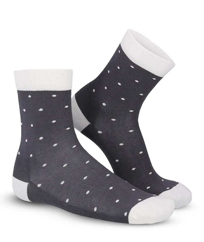 Soft Touch Damen Socken – Punkte Grau