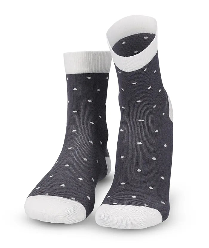 Soft Touch Damen Socken – Punkte Grau