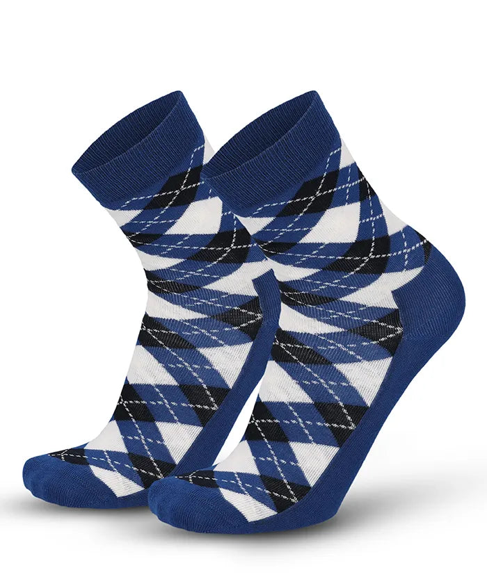 Soft Touch socks women – blue rhombus