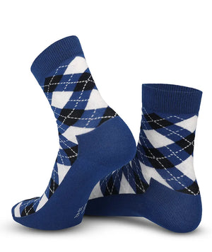 Soft Touch socks women – blue rhombus