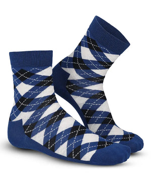 Soft Touch socks women – blue rhombus