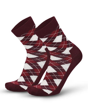 Soft Touch socks women – red rhombus