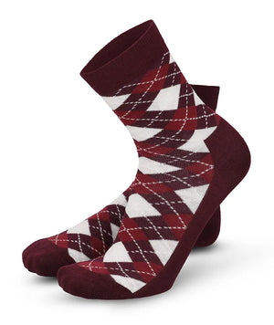 Soft Touch socks women – red rhombus