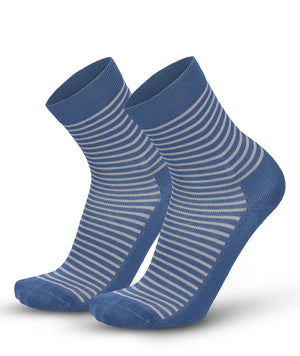 Soft Touch chaussettes femme – rayures, bleu