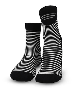 Soft Touch Damen Socken – Streifen Schwarz
