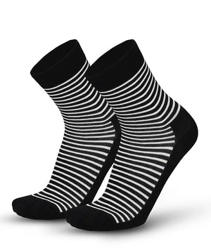 Soft Touch Damen Socken – Streifen Schwarz
