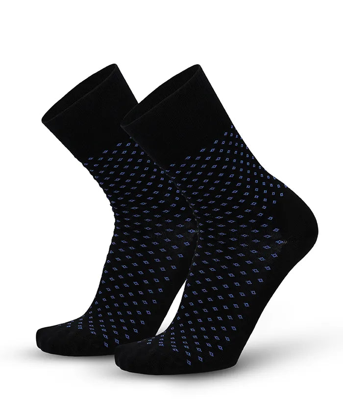 Soft Touch chaussettes homme – pois bleues
