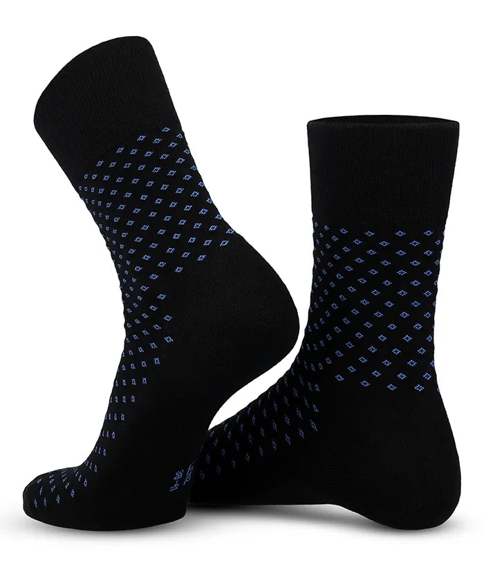 Soft Touch chaussettes homme – pois bleues