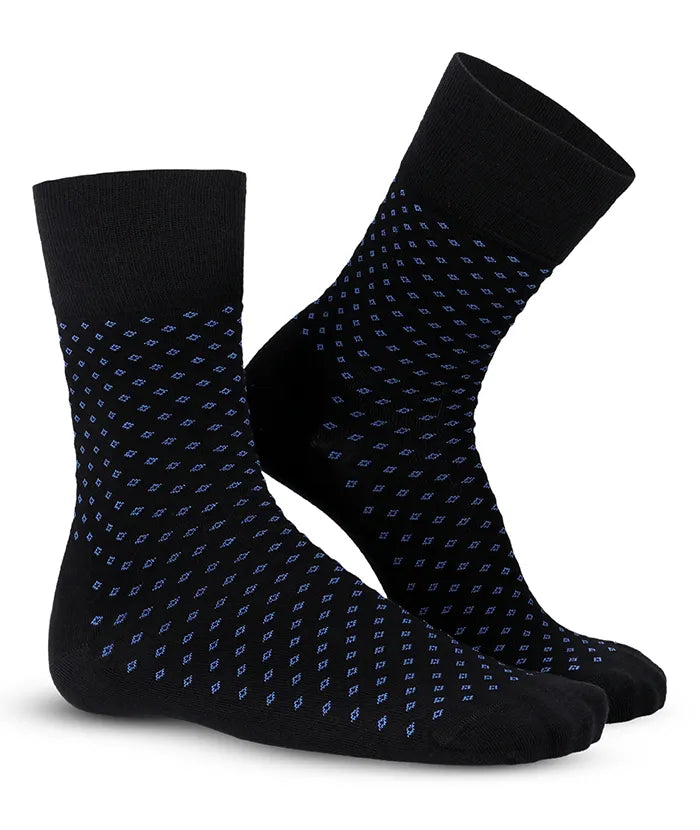 Soft Touch chaussettes homme – pois bleues