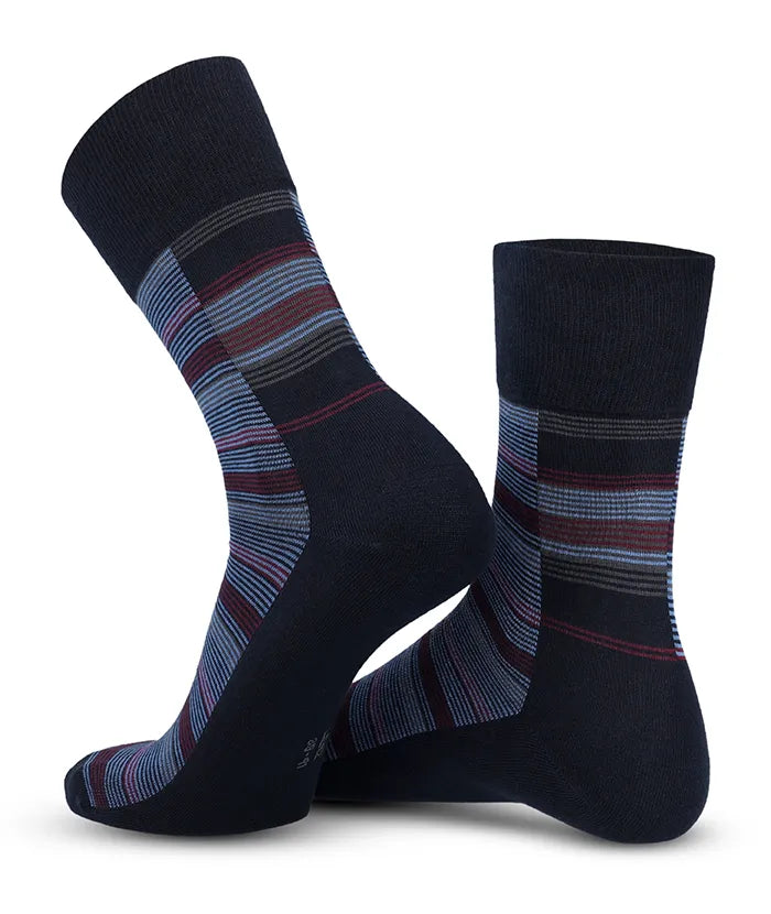 Soft Touch chaussettes homme – rayures multiples