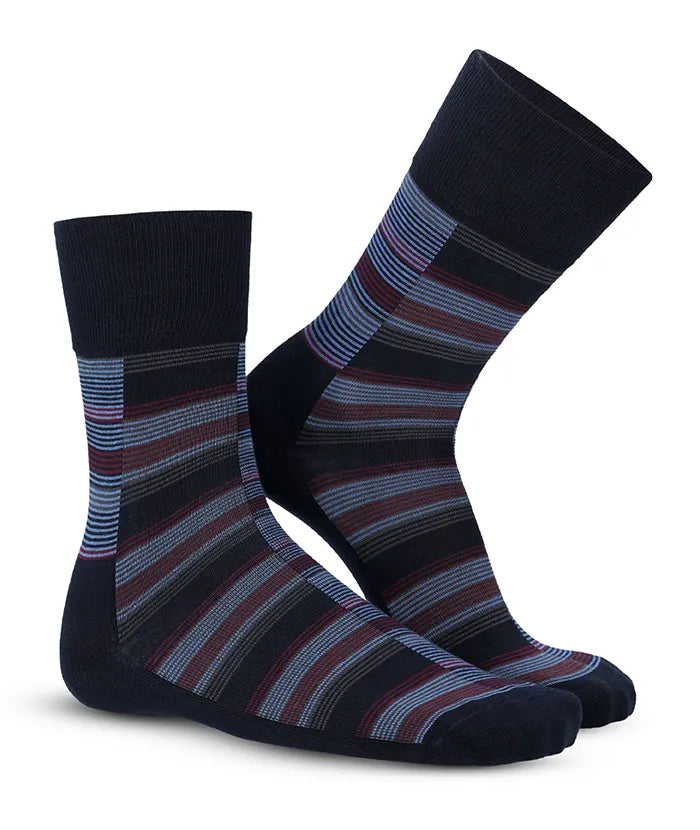 Soft Touch chaussettes homme – rayures multiples