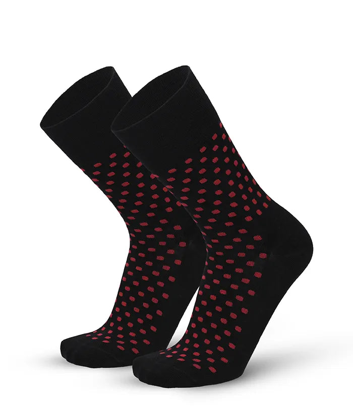 Soft Touch chaussettes homme – pois rouges