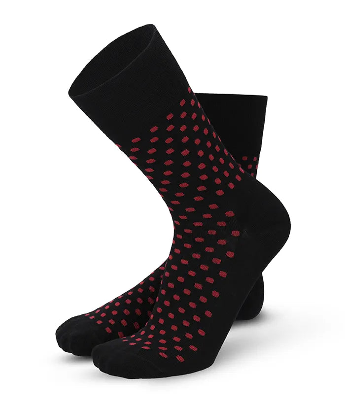 Soft Touch chaussettes homme – pois rouges