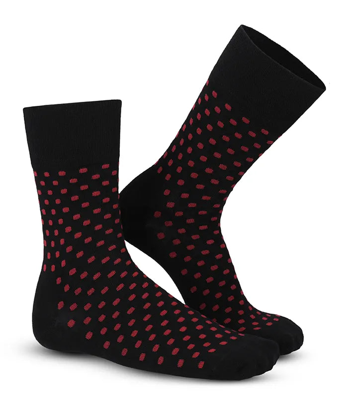 Soft Touch chaussettes homme – pois rouges