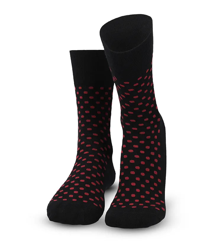Soft Touch chaussettes homme – pois rouges