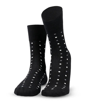 Soft Touch chaussettes homme – pois blancs