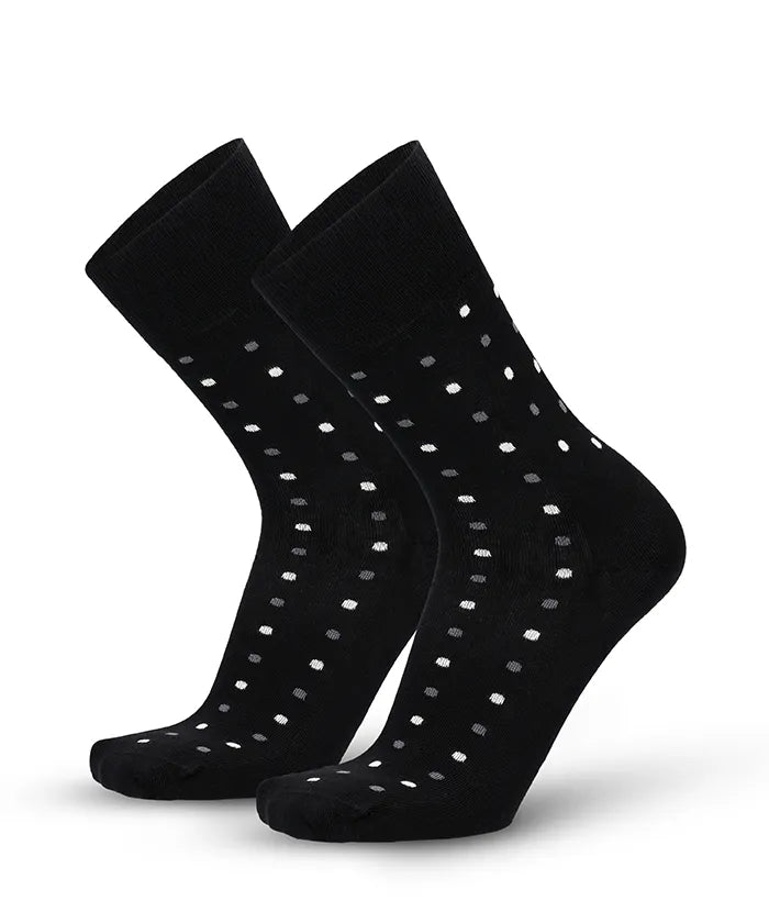 Soft Touch chaussettes homme – pois blancs