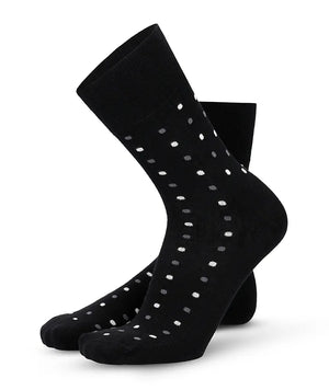 Soft Touch chaussettes homme – pois blancs