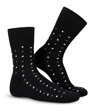 Soft Touch chaussettes homme – pois blancs
