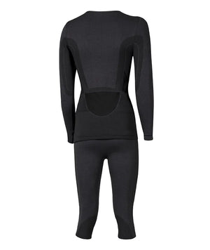 Set : Merino sous-vêt’ fonctionnels à col rond + pantalon 3/4 femme