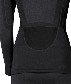 Set : Merino sous-vêt’ fonctionnels à col rond + pantalon 3/4 femme