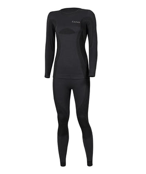 Set : Merino sous-vêt' fonctionnels à col rond + pantalon long femme