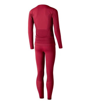 Set : Merino sous-vêt' fonctionnels à col rond + pantalon long femme