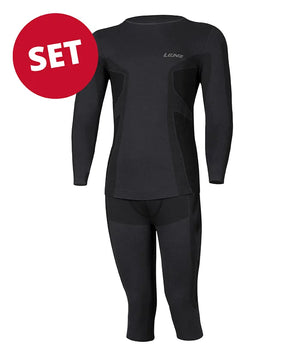 Set : Merino sous-vêt’ fonctionnels à col rond + pantalon 3/4 homme
