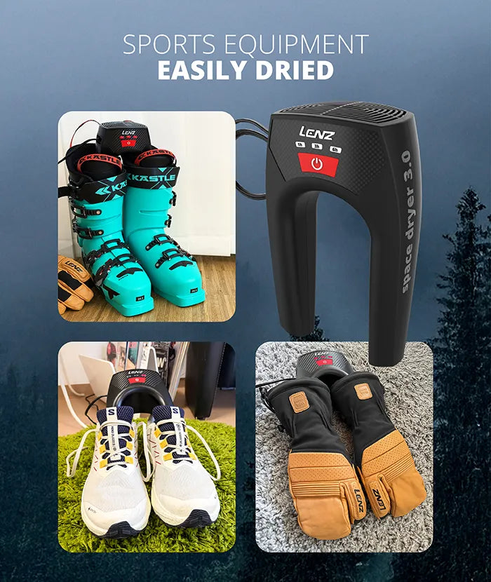 Scienbeauty Schoenendroger Elektrischer Schuh-Trockner, 3 Modi Auto Abschalta Timer, Leises Trocknen für Schuhe, Ski-Stiefel, Handschuhe & Socken (EU-Stecker