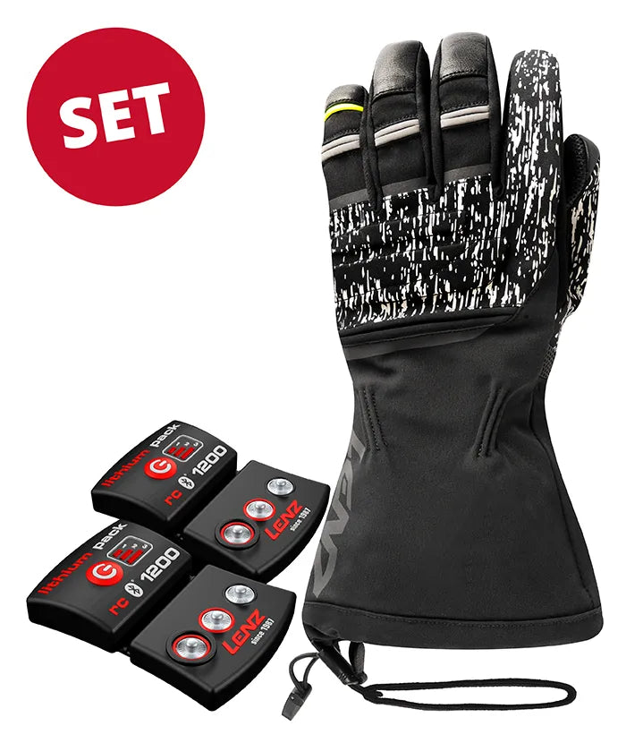 Set : Gants Chauffants 7.0 Finger Cap Unisex + rcB 1200