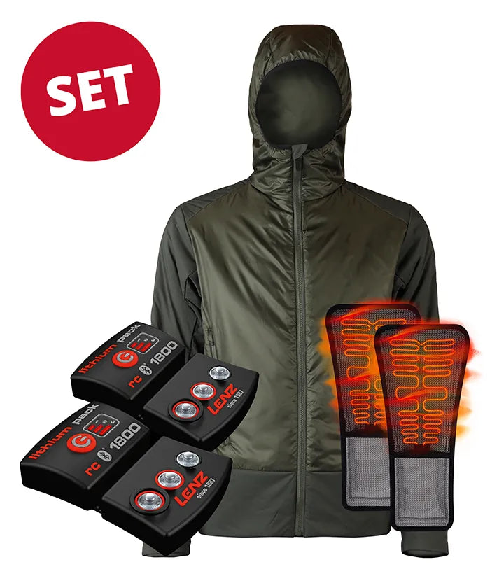 Set: Heat Jacket PrimaLoft® Men + rcB 1800