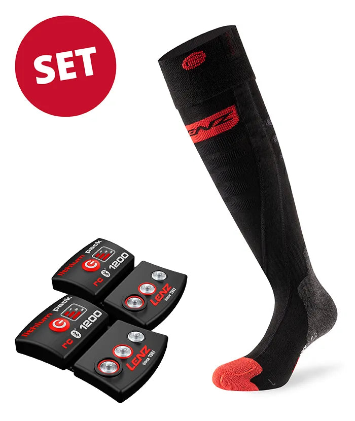 電熱グローブ　Lenz heat socks 5.0 & gloves set Set: Heat Sock 5.0 Toe Cap Slim Fit + rcB 1200 – Lenz Products