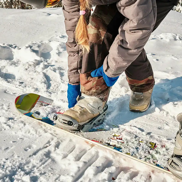 Skischuhe ausziehen